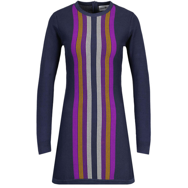 Madcap England Capitol 1960s Mod Knitted Stripe Dress in Navy Blazer MC1101 Madcap England Capitol 1960s Mod Knitted Stripe Dress in Navy Blazer MC1101