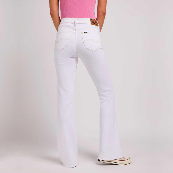 Lee Breese Women's Retro Flared Jeans in Illuminated White 112351239 Lee Breese Women's Retro Flared Jeans in Illuminated White 112351239