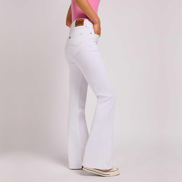 Lee Breese Women's Flared Jeans in Illuminated White 112351239 Lee Breese Women's Flared Jeans in Illuminated White 112351239