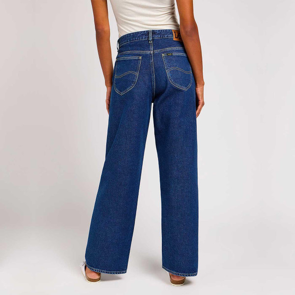 Lee Women's Rider Loose Jeans in Blue Nostalgia 112349552