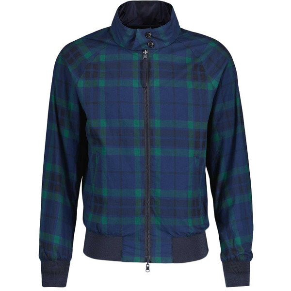 Baracuta Reversible G9 Harrington in Navy and Tartan BRCPS1026 309