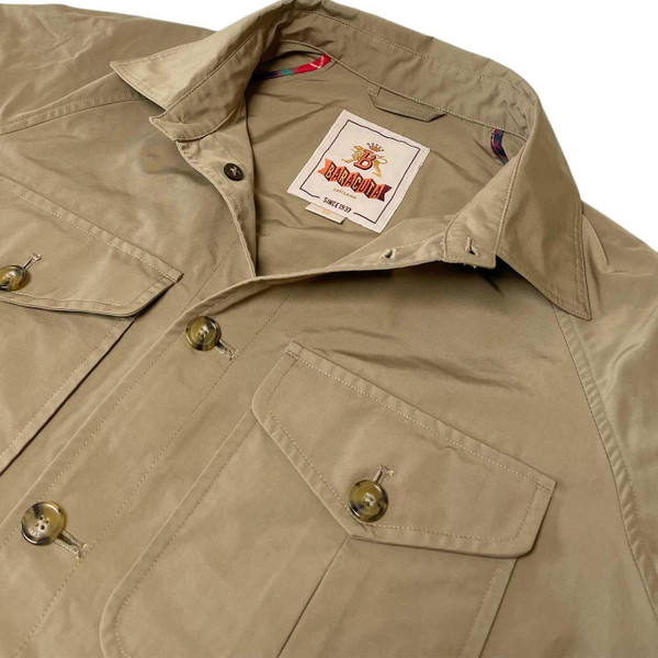 Baracuta Military Mod Shirt Jacket in Tan BRCPS1044 710