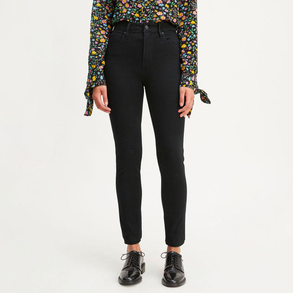 Levi's 721 Women's Retro High Rise Skinny Jeans in Long Shot Black