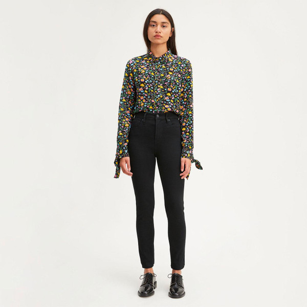 Levi's 721 Women's Retro Mod High Rise Skinny Jeans in Long Shot Black