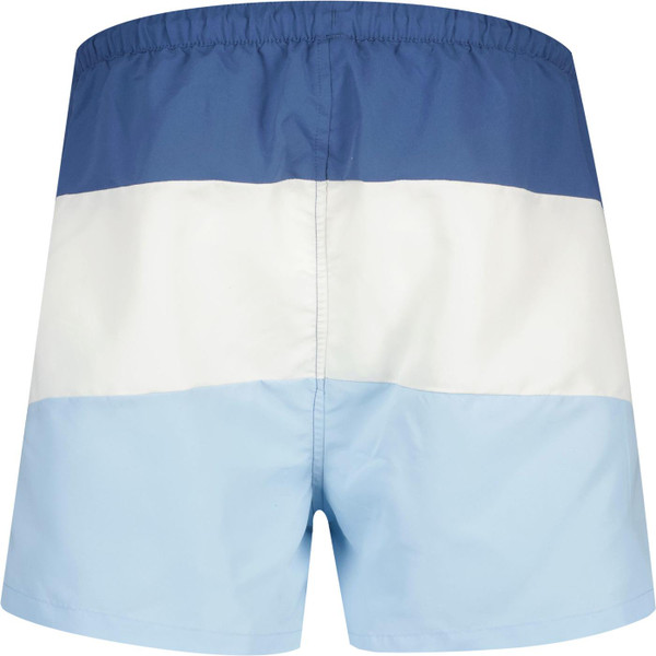 ellese mens cielo retro colour block drawstring swim shorts navy white blue