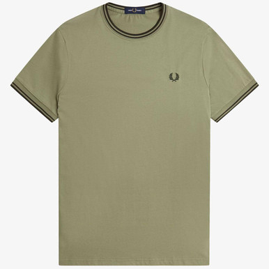 FRED PERRY M1588 Mod Twin Tipped T-Shirt (OM/NG)
