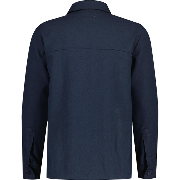 farah vintage mens kenneth archive relaxed hopsack button through overshirt navy