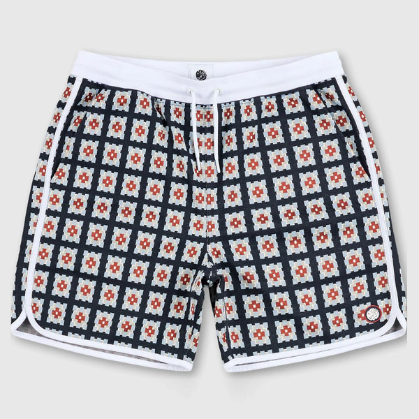Pretty Green Timperley Geo Jacquard Track Shorts Flat Shot Front