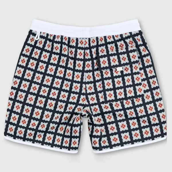 Pretty Green Timperley Geo Jacquard Track Shorts Flat Shot Back