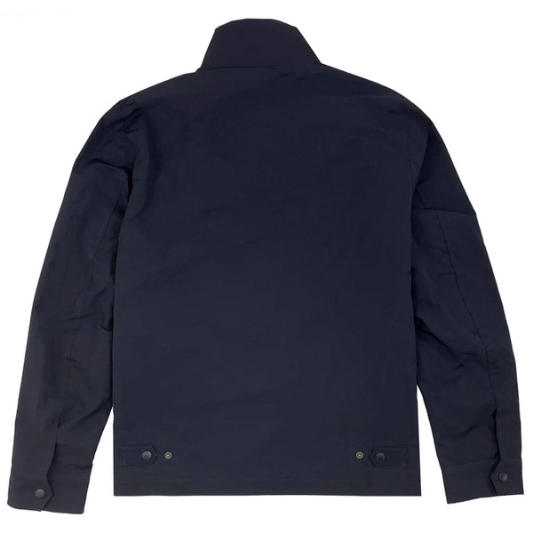 Merc Ian Men's Mod Rider Harrington Jacket in Navy Flat Shot Back