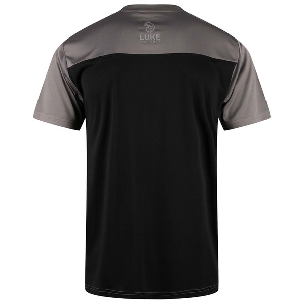 Luke Peak Performance Retro T-shirt in Concrete Pictured from Back