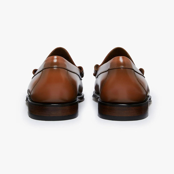 Bass Weejuns Heritage Larson Men's Mod Penny Loafers in Bombay Brown
