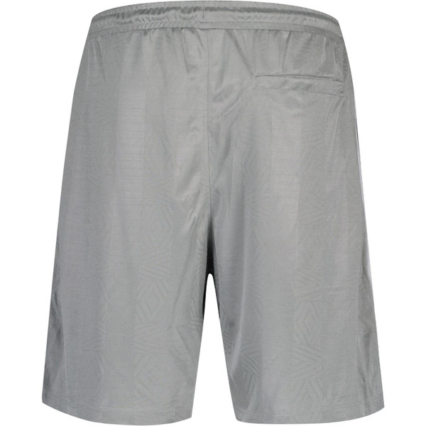 umbro mens retro griffin diamond jacquard patern drawstring  football shorts silver