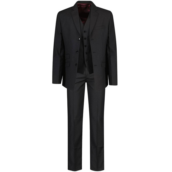 Madcap England Alfie Men's Mod Three Piece Suit in Black