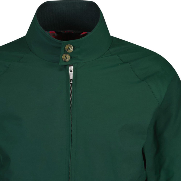 Collar on Baracuta Mens G9 Original Mod Harrington Jacket in Racing Green