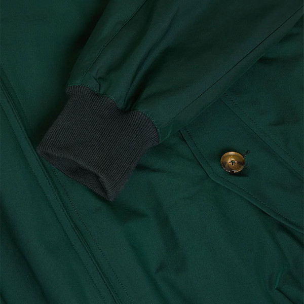 Pocket and cuff on Baracuta Mens G9 Original Mod Harrington Jacket in Racing Green