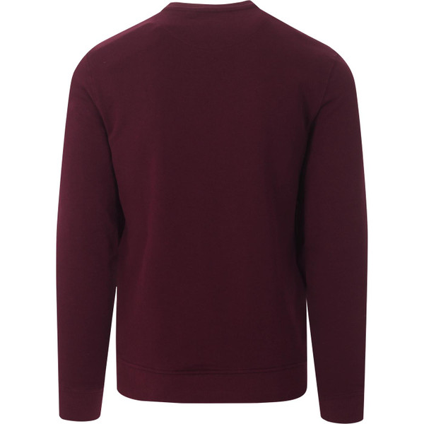 lyle and scott plain crew neck sweatshirt burgundy