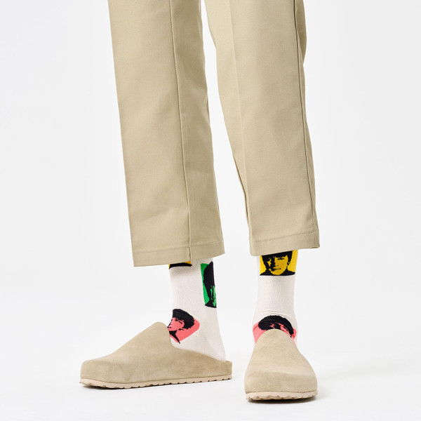 Happy Socks Beatles Pop Art Silhouettes Socks in white
