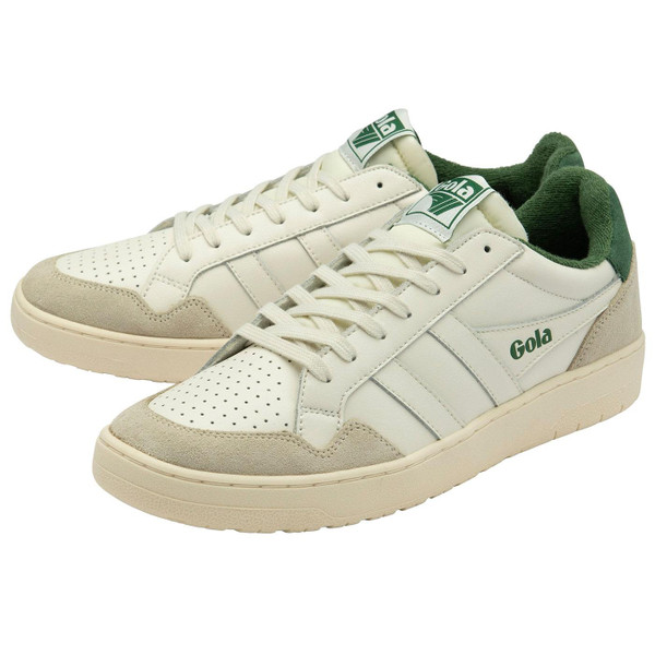 Gola Classics Eagle Women's Trainers in White and Evergreen CLB530WN
