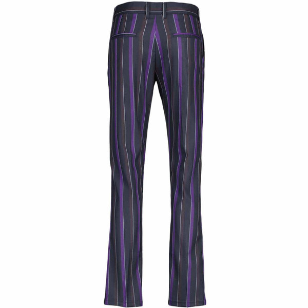 Madcap England 1960s Mod Slim Leg Boating Stripe Trousers in Purple Mix MC1015