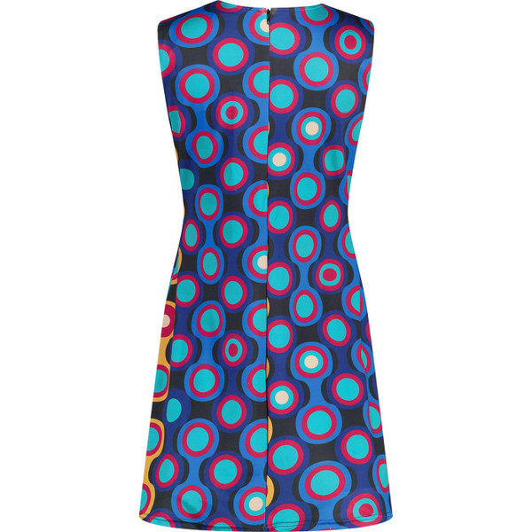 madcap england daytripper psych out 60s mod op art a line mini dress jet set blue