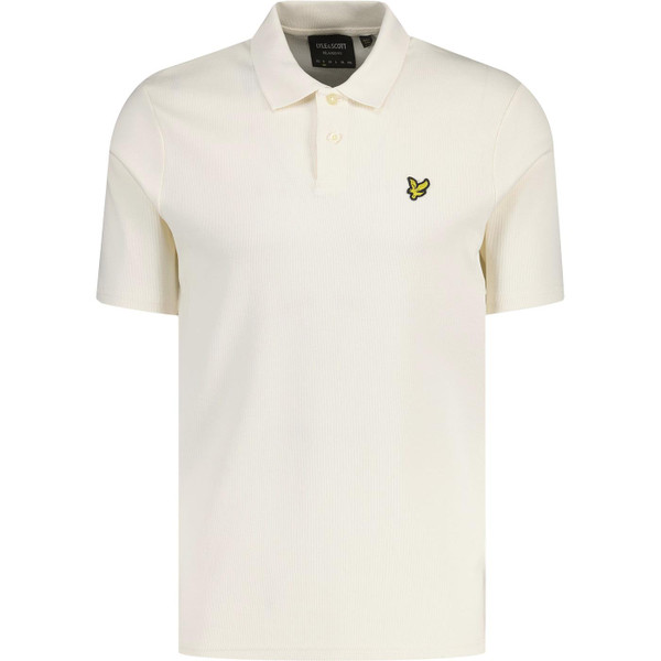 lyle and scott mens relaxed fit ribbed polo tshirt natural beige