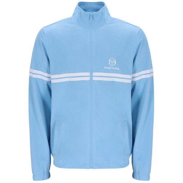 Sergio Tacchini Arturo Retro Mesh Track Top in Dutch Canal Front Photo 