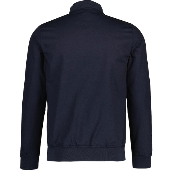 Gabicci Vintage Griffin Mod Racing Stripe Baseball Jacket in Navy Back Photo