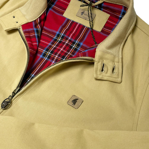 Gabicci Vintage Hamilton Mod Harrington Jacket in Butter Close Up