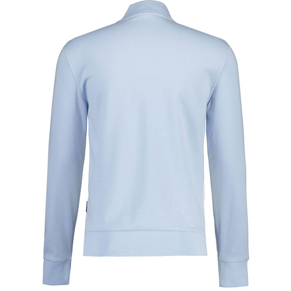 Ellesse Risani Retro Baseball Collar Track Jacket in Light Blue Back Photo