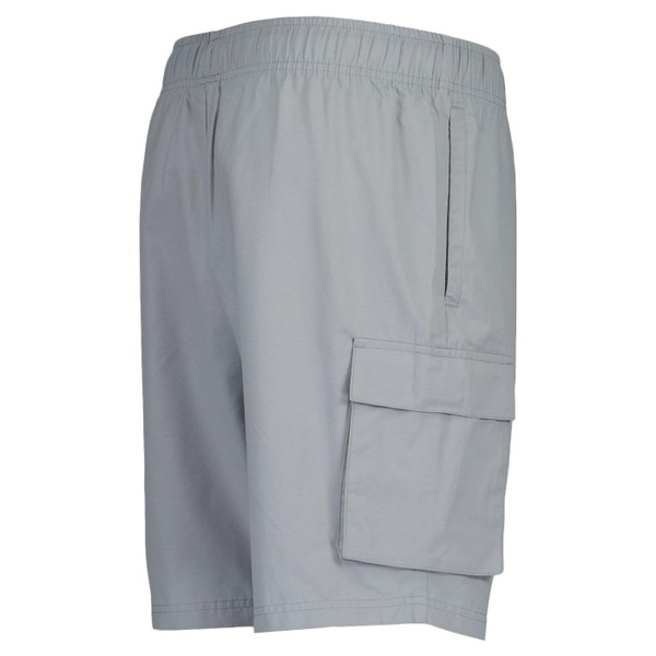 Ellesse Umani Retro Drawstring Cargo Shorts in Grey Side Photo 2