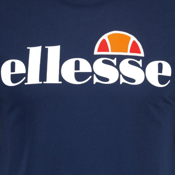 Ellesse SL Prado Retro Logo T-shirt in Navy Close Up