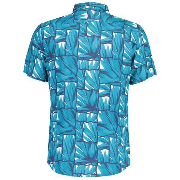 Original Penguin Men's Retro Abstract Print Shirt Exotic Plumes Back Photo