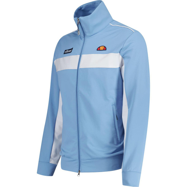 ellesse mens riminali live forever 90s full zip track top light blue