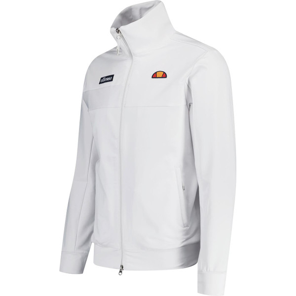 ellesse mens riminali live forever 90s zip track top white