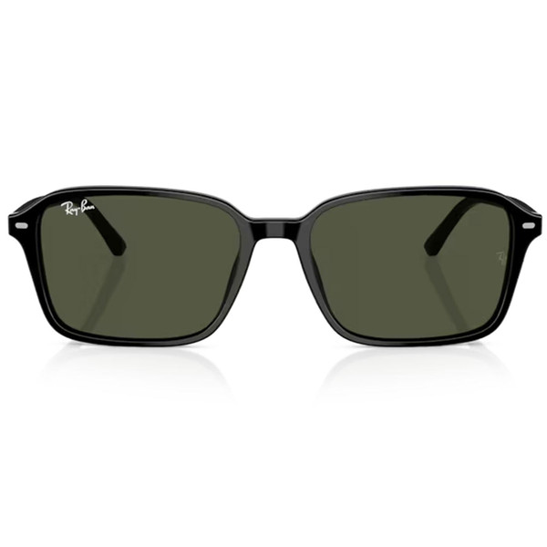 Ray-Ban Icons Raimond Square Sunglasses in Black with Green Lens RB2231 901/31