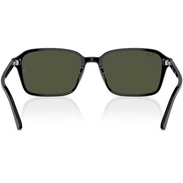 Inner of Ray-Ban Icons Raimond Square Sunglasses in Black with Green Lens RB2231 901/31