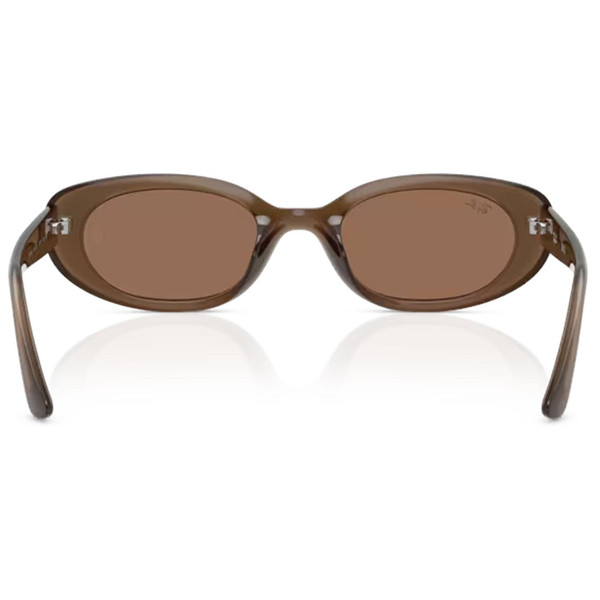 Inner of Ray-Ban 1960s Style Bug-Eye Sunglasses in Opal Brown/Dark Brown RB4441D 677973