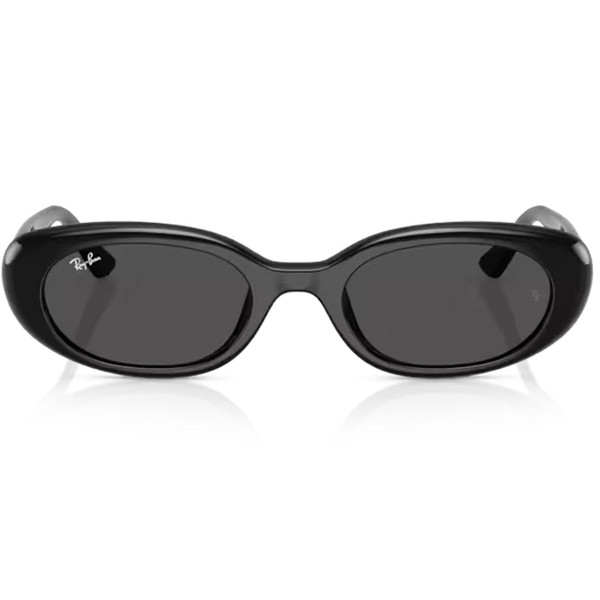 Front of Ray-Ban Retro 60s Bug-Eye Sunglasses in Black RB4441D
