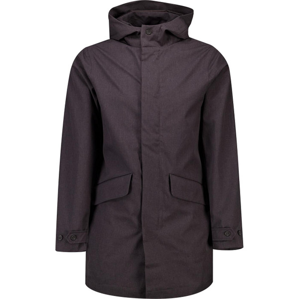 lyle and scott mens military hooded parka jacket charcoal grey