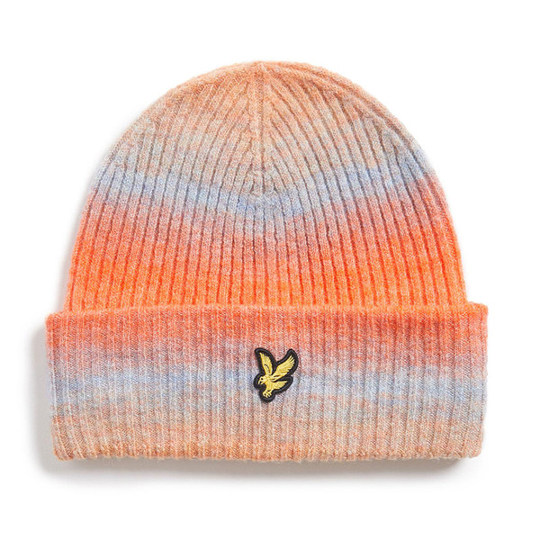 Lyle and Scott Retro 70s Ombre Beanie Hat in Orange HE2317A X969 Main Photo