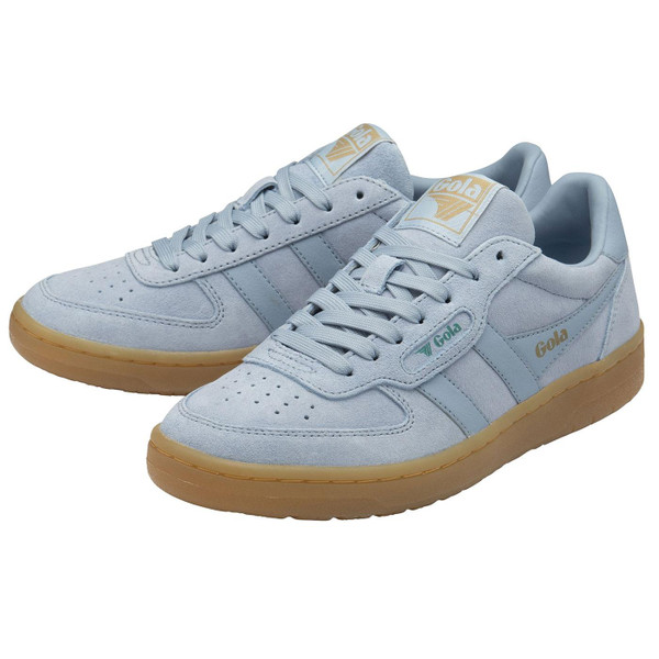 Gola Hawk Suede 86 Women's Trainers in Air Blue Side Photo 2