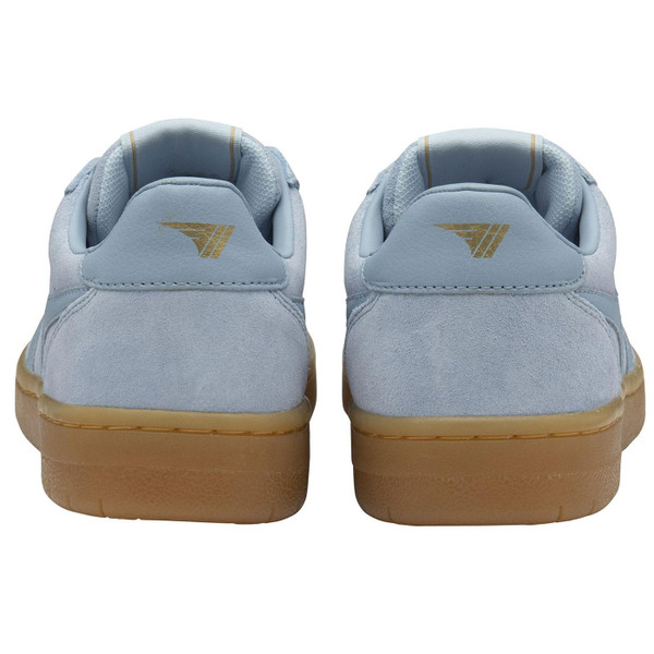 Gola Hawk Suede 86 Women's Retro Trainers in Air Blue Back Photo