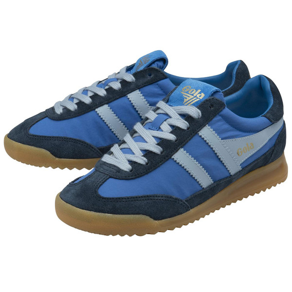 Gola Classics Firefly Women's Trainers in Pacific Blue and Navy Side Photo 2