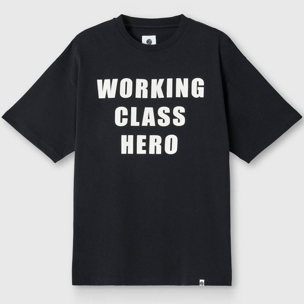 Pretty Green John Lennon Working Class Hero Tee in Black