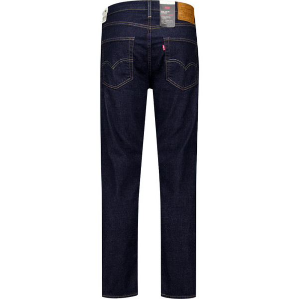 Back of Levi's 512 Mens Slim Tapered Denim Jeans in Rock Cod Dark Blue Indigo