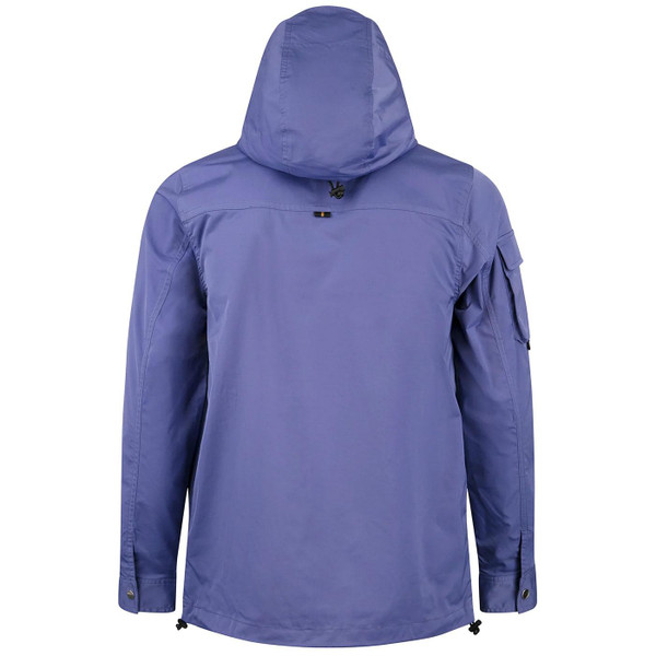 Luke Nepal Zip Through 90s Hooded Jacket in Future Dusk Back Photo