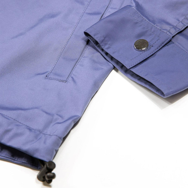 Luke Nepal Zip Through 90s Hooded Jacket in Future Dusk Close Up 4