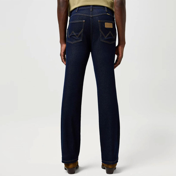 Wrangler Wrancher Slim Bootcut Men's Jeans in Moonlight Rinse Back Photo