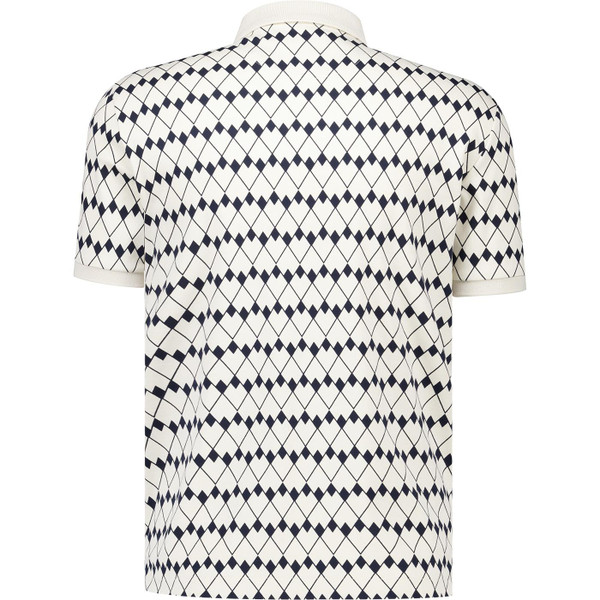 original penguin mens print geo flags interlock jesey polo tshirt birch